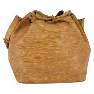 Authentic LOUIS VUITTON Epi Petit Noe Shoulder Bag Yellow M44109 LV